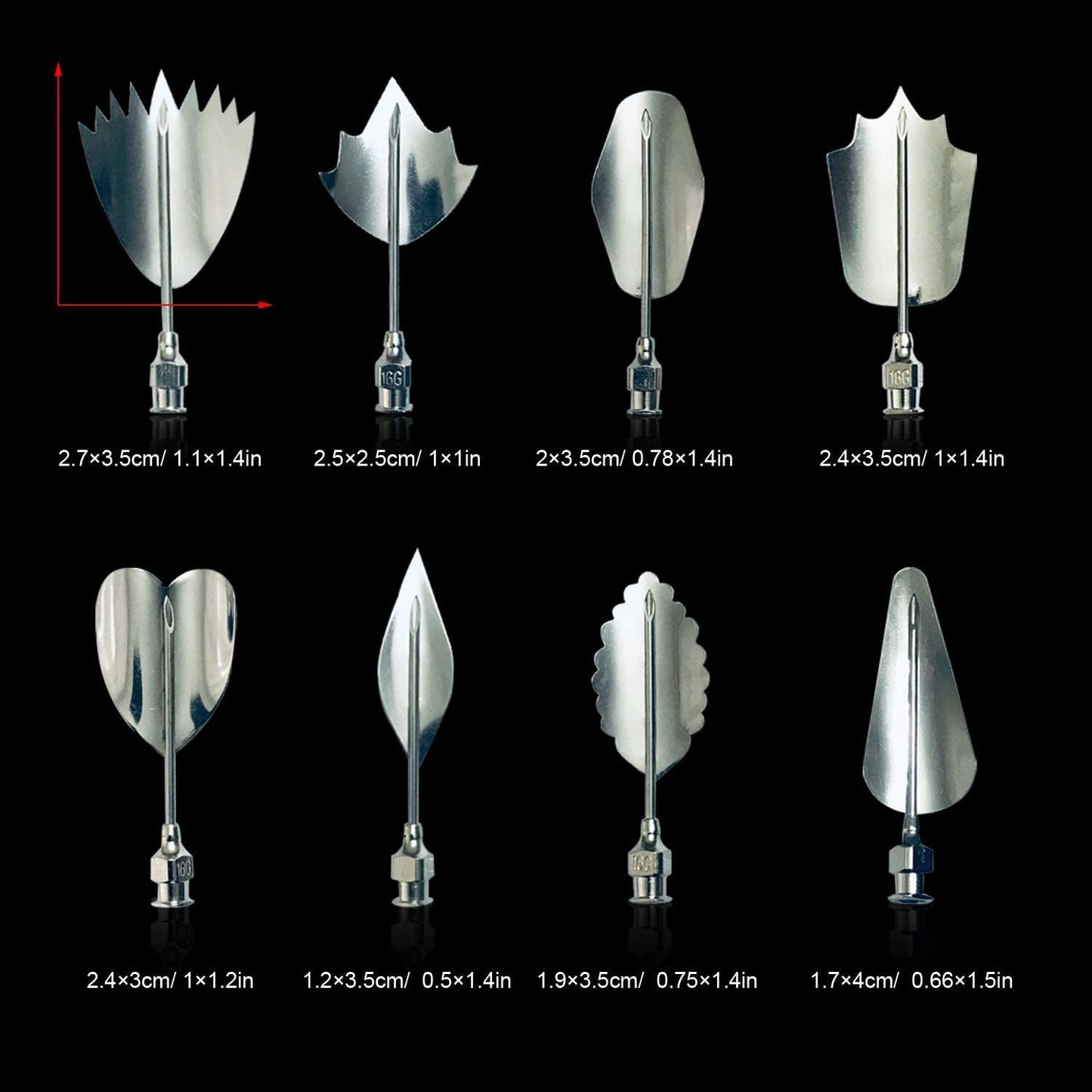 Jninexiu Stainless Steel Gelatin Jelly Art Tools, 22 PCS 3D Jelly-Art-Tools Pudding-Nozzle Cake Needles Gelatin Tools for Cake Decoration, Jelly Cake making