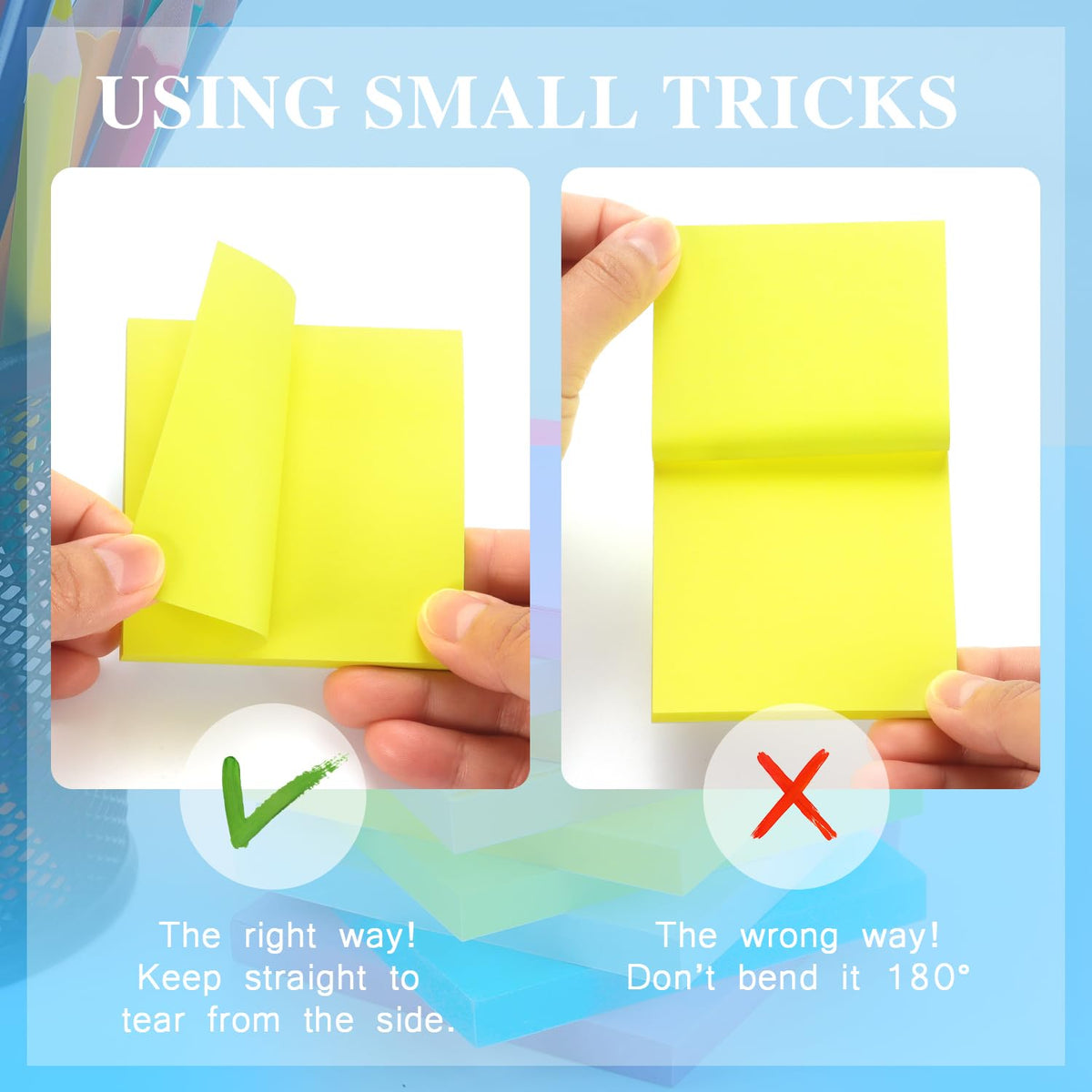 Early Buy Sticky Notes 3x3 in, 16 Pads, 8 Bright Color, 60 Sheets/Pad