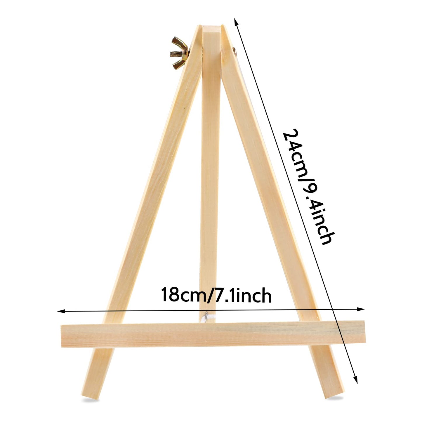 6PCS Wood Easels, 9 Inches Tabletop Easels, Tripod, Painting Party Easel, Kids Student Tabletop Easels for Painting, Art Craft Painting Easel Stand for Artist Adults Students
