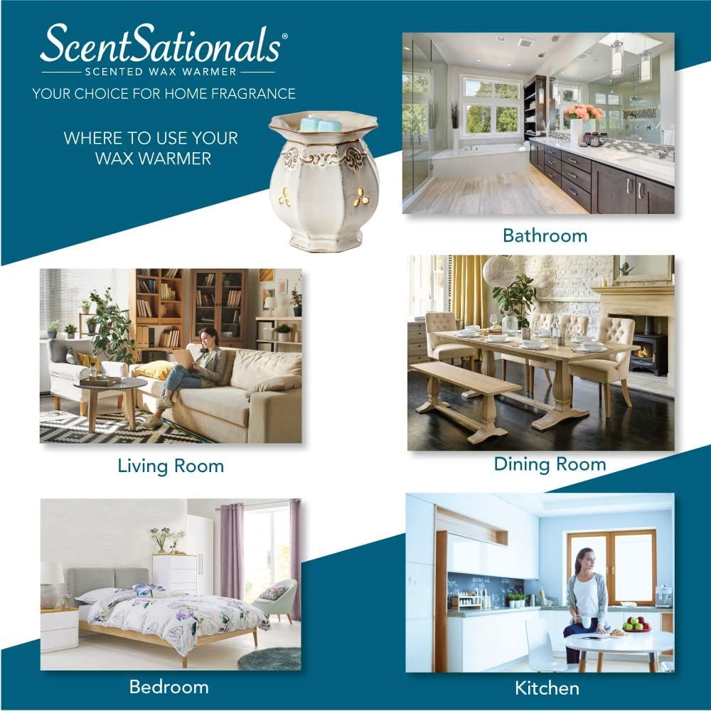 Scentsationals Wax Melts, Wax Cubes Strong Scent -Zen - Long Lasting Scented Wax Melts for Warmer, 2.5 oz (4 Pack)