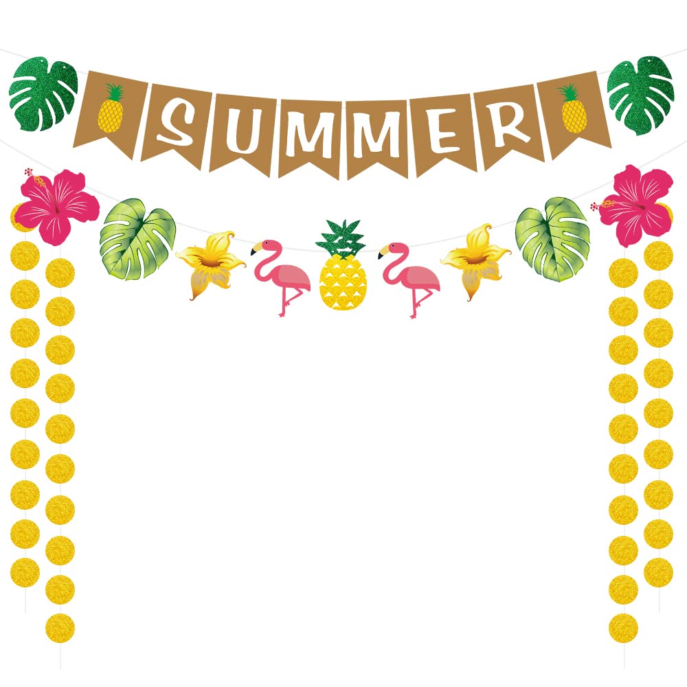 Summer Banner Decorations Hello Summer Banner Decorations End of Summer Solstice Party Decorations Schools Out for Pool Party Summer Camp Decorations