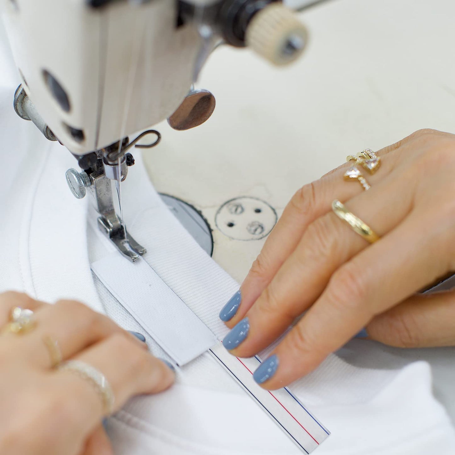 TSSART 1/4" Seam Diagonal Seam Tapes - 10Yard Each Roll Sewing Basting Tape for Stitching Straight Diagonal Seams Instruction Tool (2Pack)