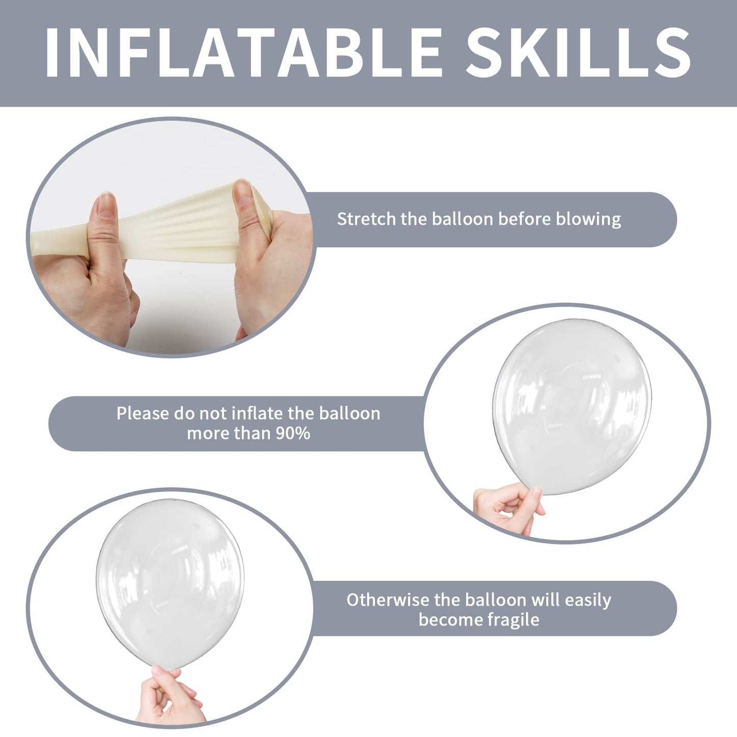 Clear Balloons Different Sizes 151PCS 18/12/10/5 Inch Clear Balloon Garland Arch Kit Quality Transparent Latex Balloons Decorations for Party Birthday Graduation Wedding