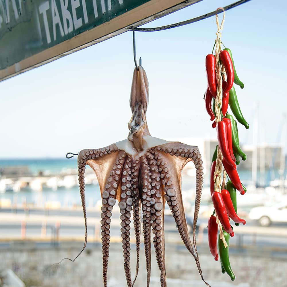 Artificial Hanging Pepper String 2 Sets, Simulation Lifelike Hot Chili Vegetable Fruit Garland Vine for Home Kitchen Farm Party Wall Decoration, Red&Green