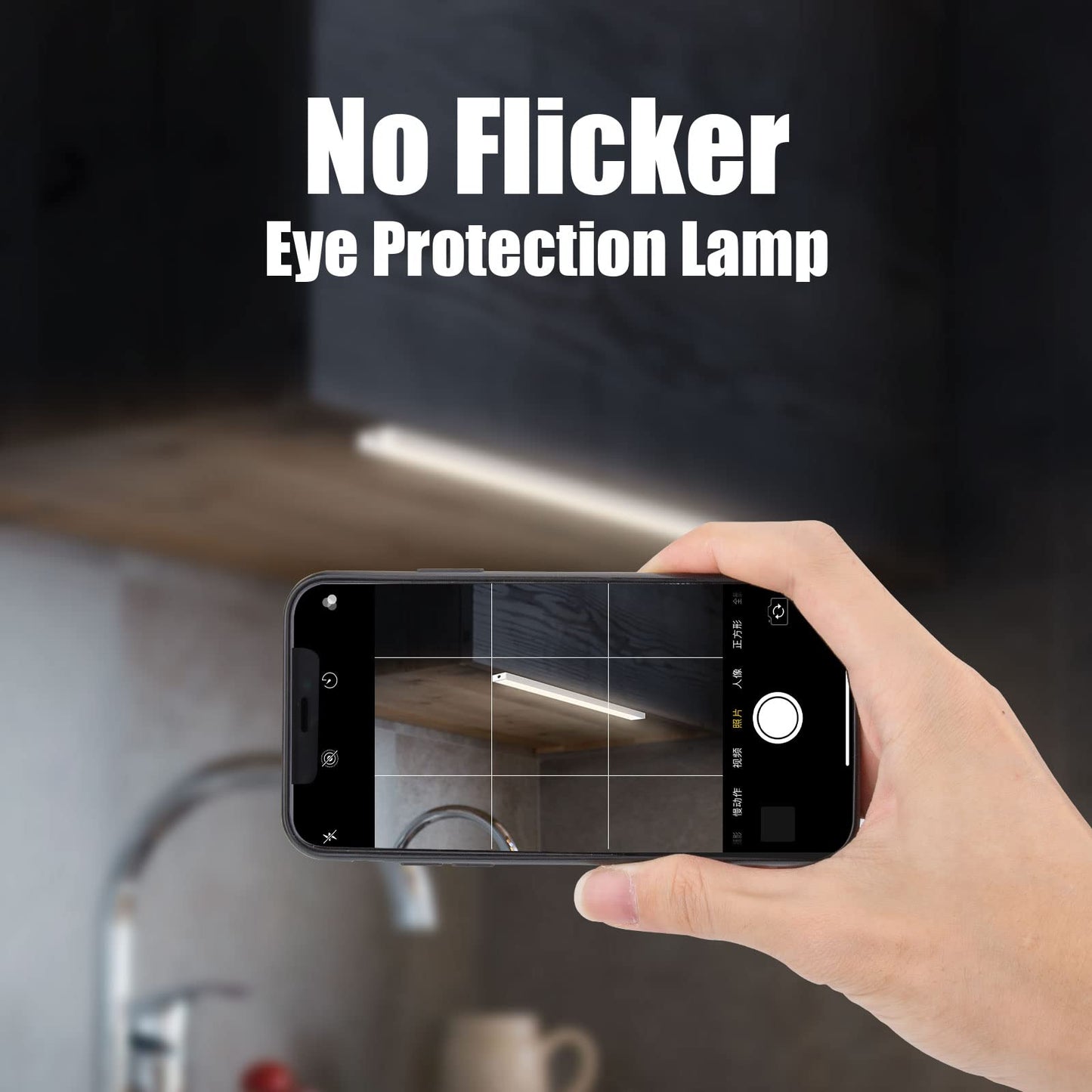 DWEPTU 2Pack LED Under Cabinet Lighting Dimmable Under Cabinet Lights with USB Powered for Closet Light Bar Under Counter Lighting Work Tables Student Dormitory (Include AC Plug)…