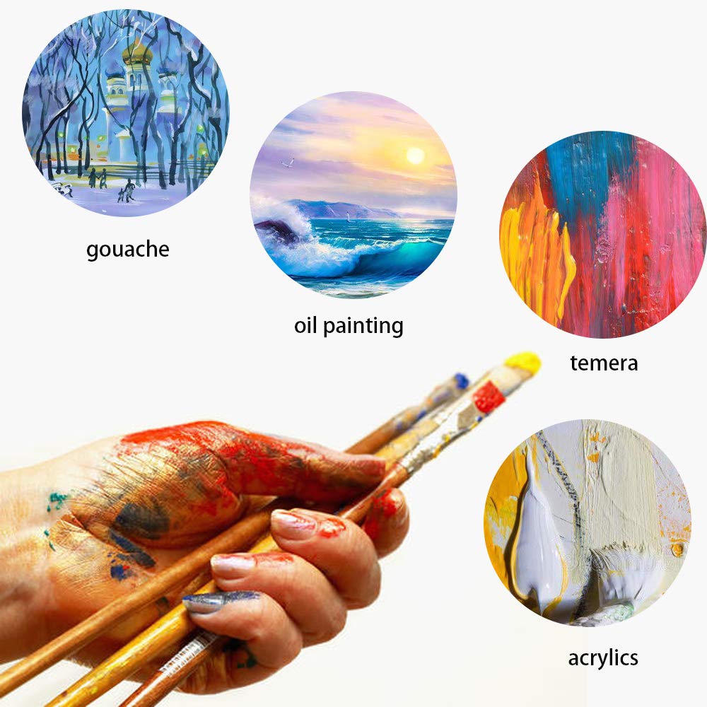 24 Pack Mini Canvas Panels 4x4 Artist Canvas Boards, Double-Wrapped Acid Free Small Art Canvas Value Pack for Oil & Acrylic Painting.