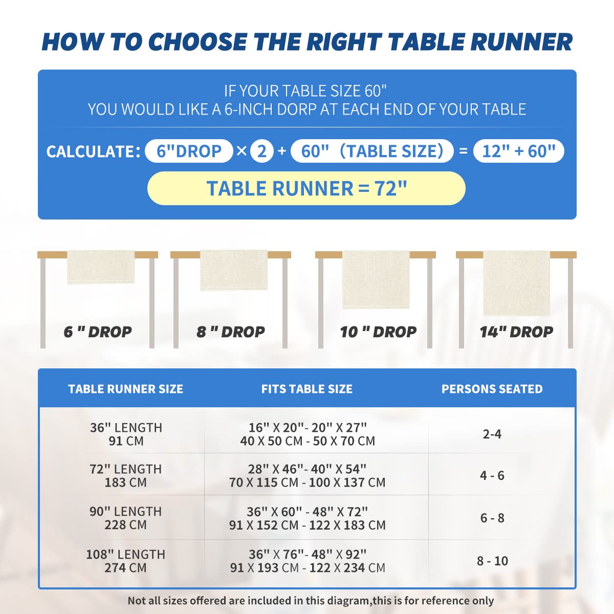 Artoid Mode Flower Floral Table Runner, Spring Summer Seasonal Kitchen Dining Table Decoration for Indoor Outdoor Home Party Decor 13 x 72 Inch