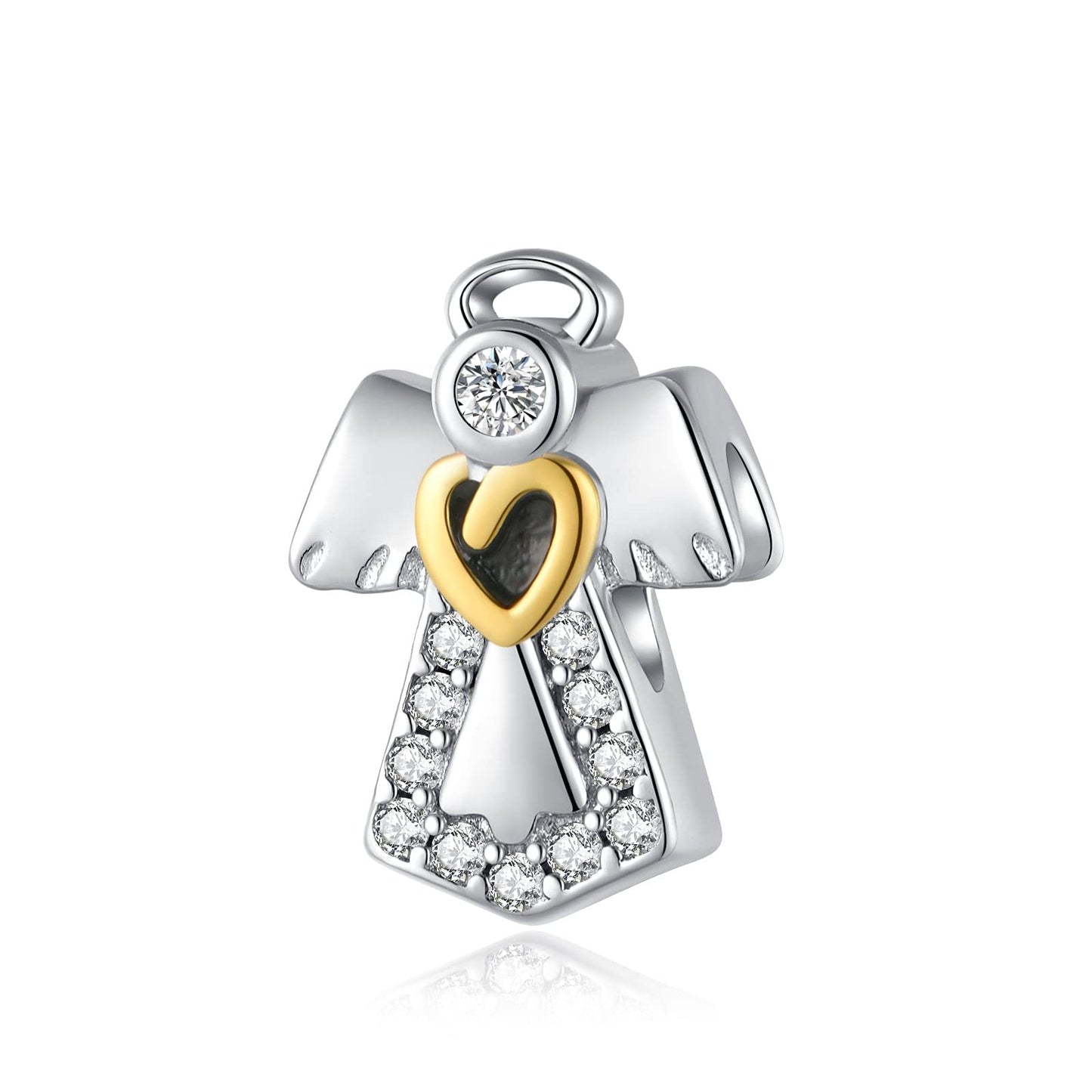 Alstade Guardian Angel Charm 925 Sterling Silver Charms fits Bracelets and Necklace Pendant Bead Charms Jewelry Present for Women Family Friends