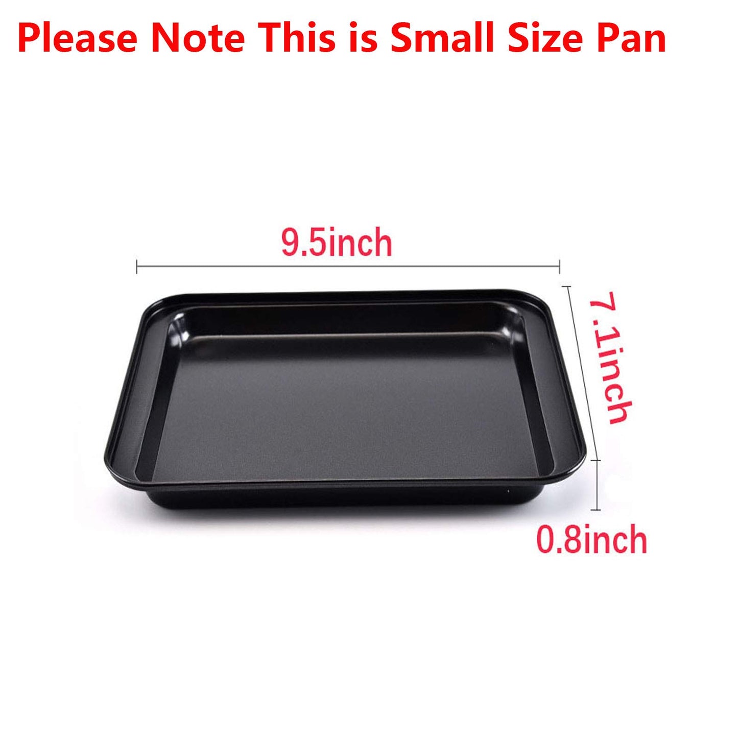 Small Baking Sheets for Oven, Shinsin Nonstick Cookie Pans Set of 3, 8 inch Carbon Steel Cookie Sheet Pans Professional Mini Baking Replacement Trays for Toaster Oven, Easy Clean, Dishwasher Safe