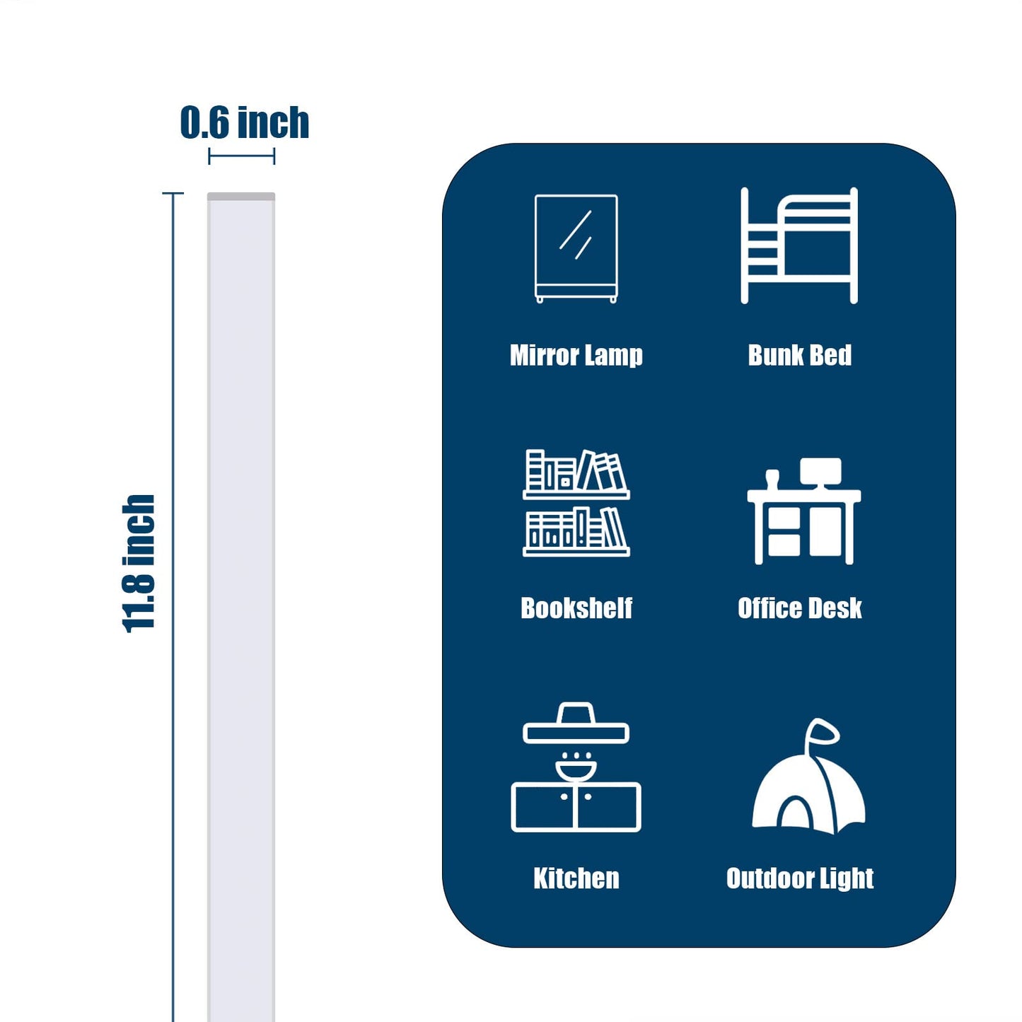 DWEPTU 2Pack LED Under Cabinet Lighting Dimmable Under Cabinet Lights with USB Powered for Closet Light Bar Under Counter Lighting Work Tables Student Dormitory (Include AC Plug)…