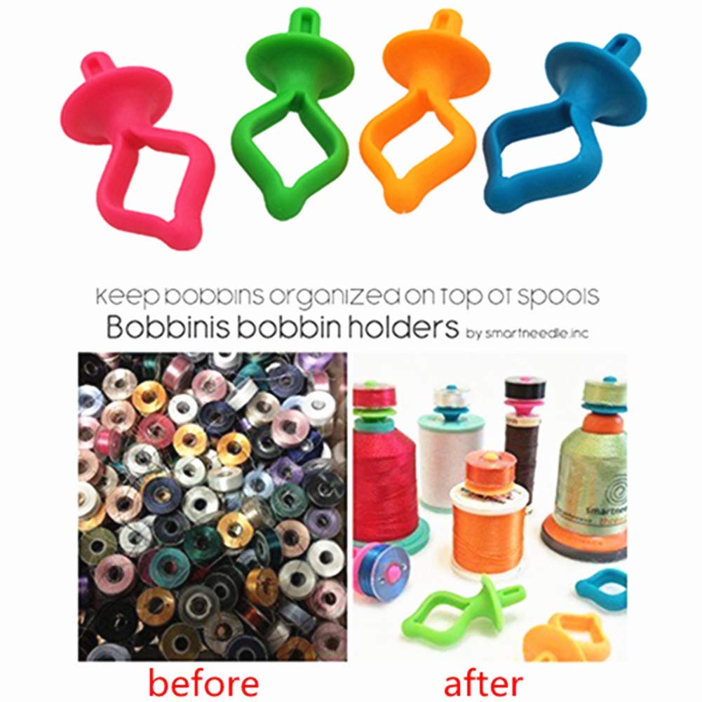 YEQIN Bobbin Holder. Storage Your Bobbins on Top of Thread Spools (48 Pieces)