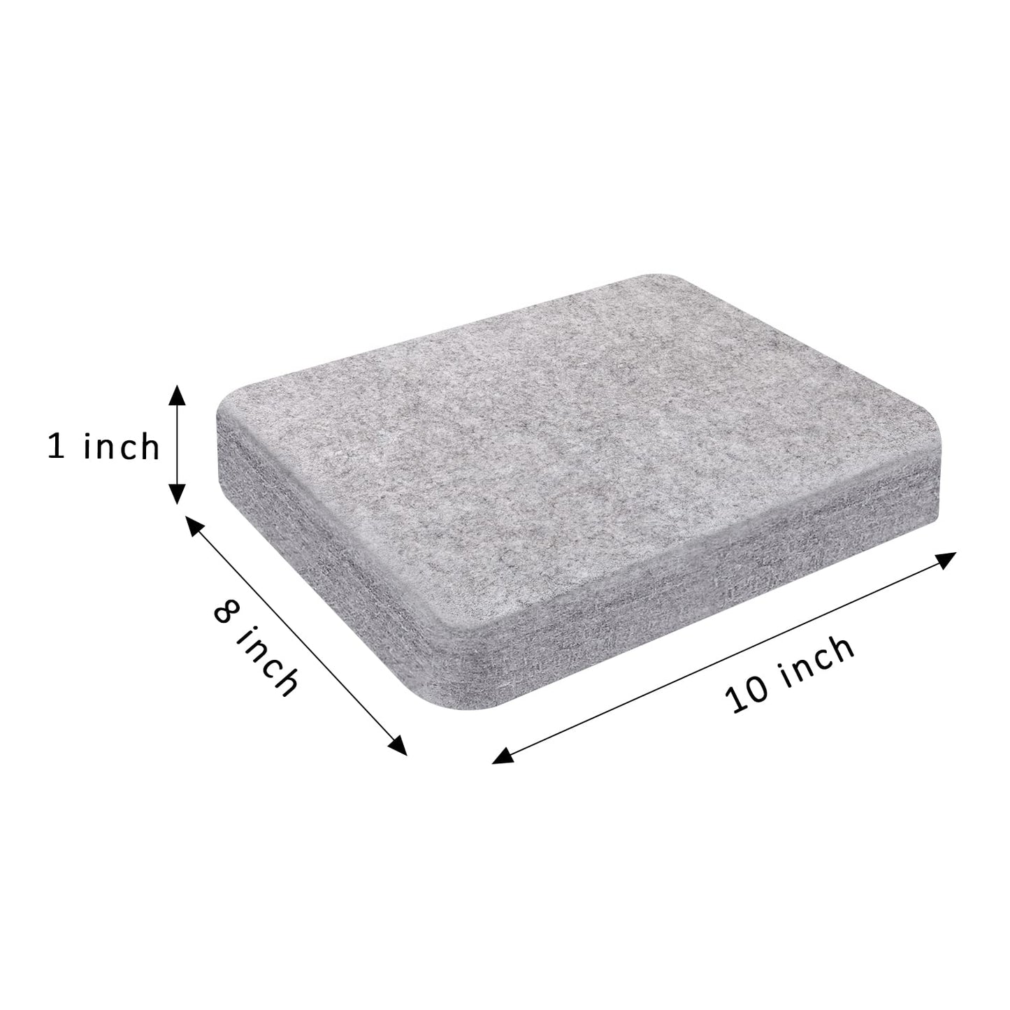Needle Felting Pad, 8x10x1 inch Needle Felt Mat, 100% Natural Wool, Thick and Firm Felt Base for Precision Felting (10"x8")