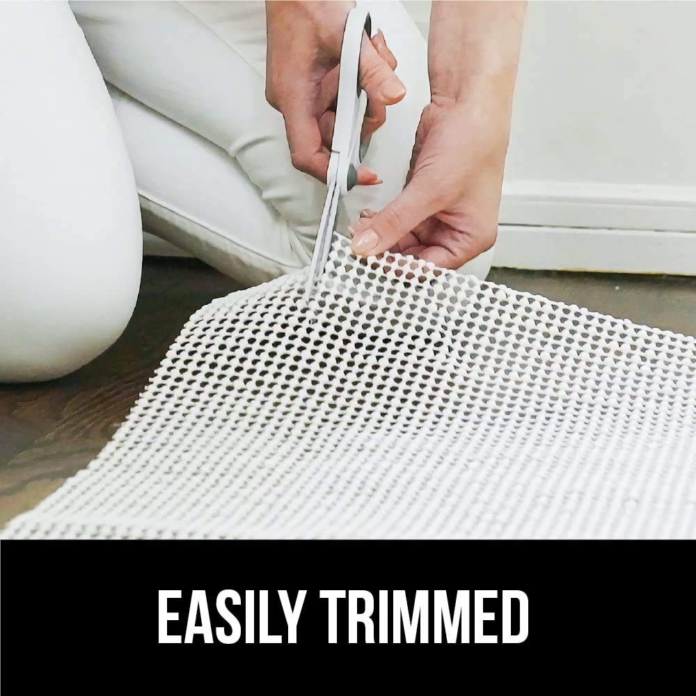 Strong Rug Pad Gripper, 2x4 FT, US Designed, Grips Help Keep Area Rugs Safe and in Place, Slip and Skid Resistant Pads for Hard Floors, Under Carpet Mat Cushion and Hardwood Protection