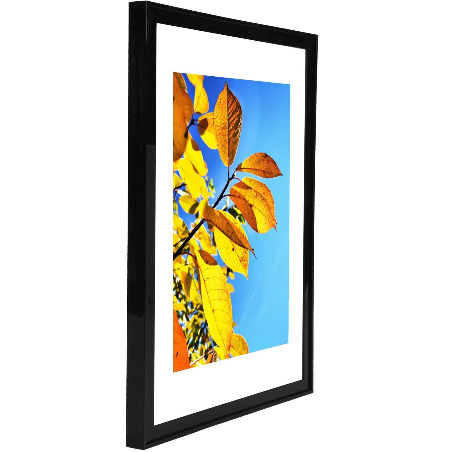 Aynoo 8.5x11 Picture Frame Black Set of 3 Pack 8.5x11 Picture Frames Display Pictures 6x8 8.5x11 Wall Mounting Thin Border Photo Frame for Wall,Black, 3Pack