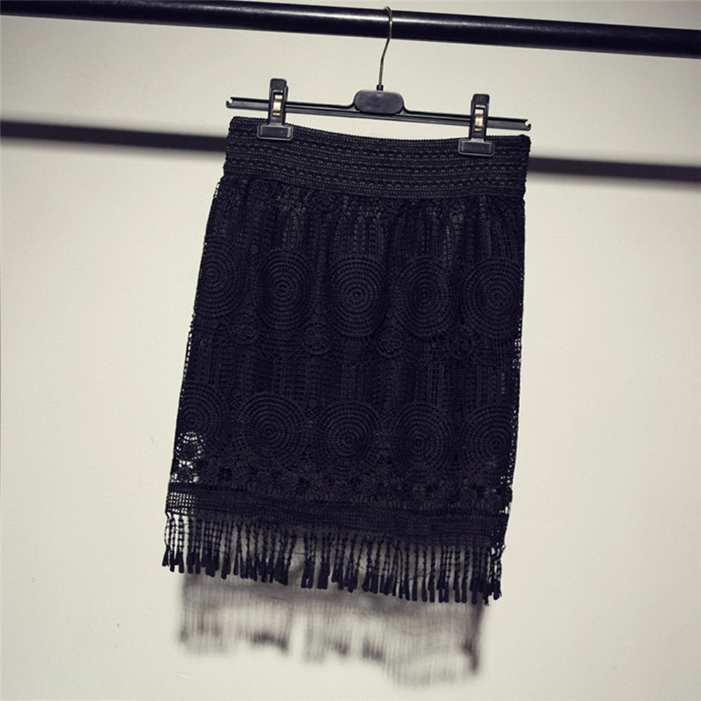 5 Yards Lace Trim with Tassel, 8cm wide, Black, DIY Sewing Applique Craft