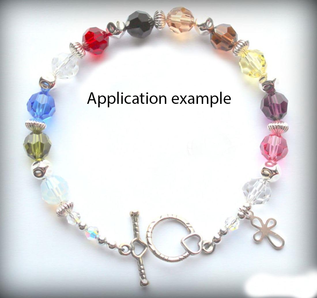 100pcs Adabele Austrian 4mm (0.16 Inch) Small Faceted Loose Round Crystal Beads Light Padparadscha Pink Compatible with 5000 Swarovski Crystals Preciosa SS2R-430