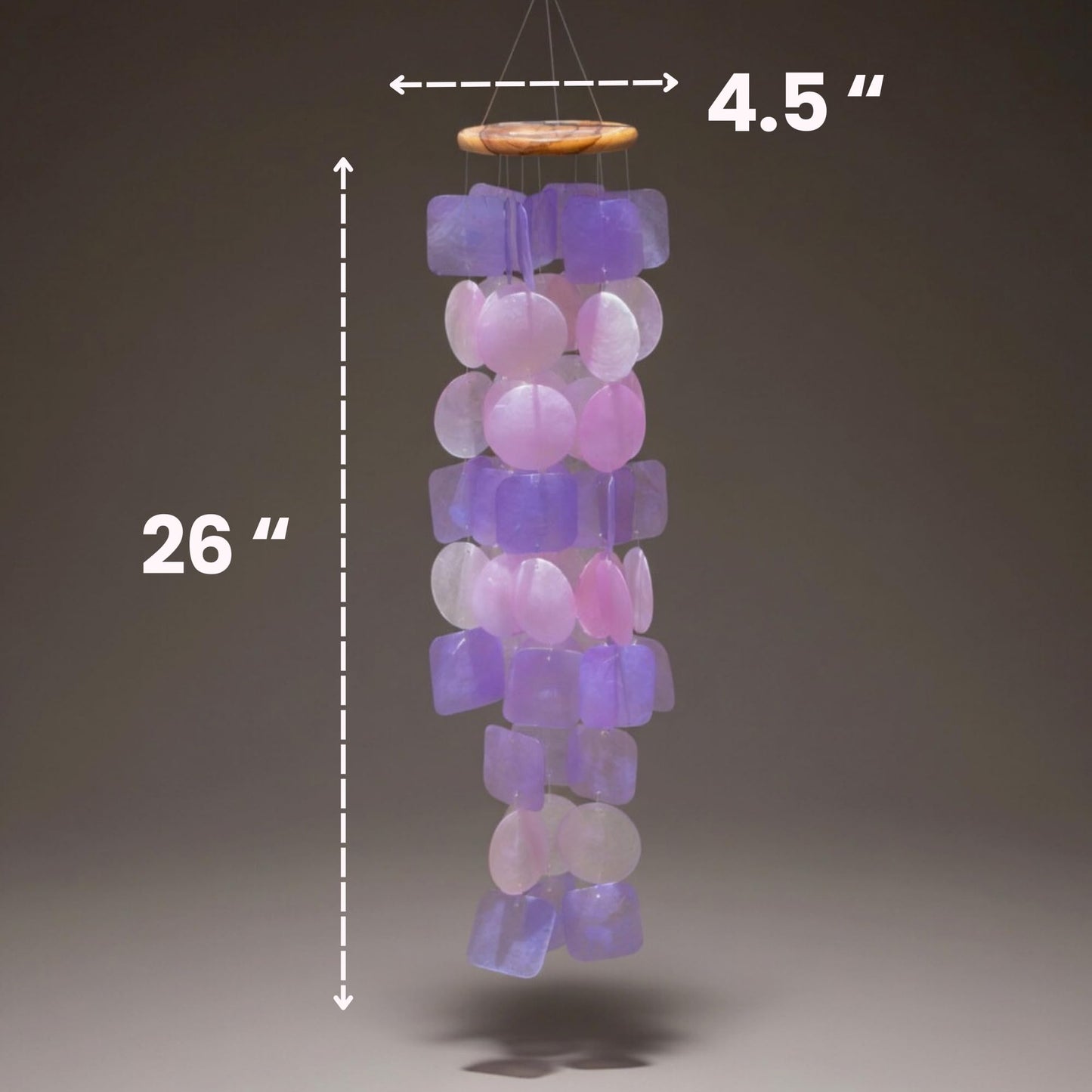 Solange & Frances Wind Chimes for Outside. Spring Decor Windchimes Outdoors Patio Decor. Unique Birthday Gifts for Women, Gift for Women Ideas (Purple & Pink)