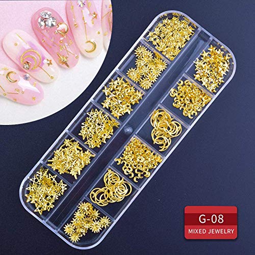 Artdone 9 boxes Nail Rhinestones,Nail Gems Nail Diamonds,Nail Art Studs Nail Crystals Nail Sequins for Nails Kit with 1 Tweezers and 3 Pen for Nail Art Supplies Accessories………