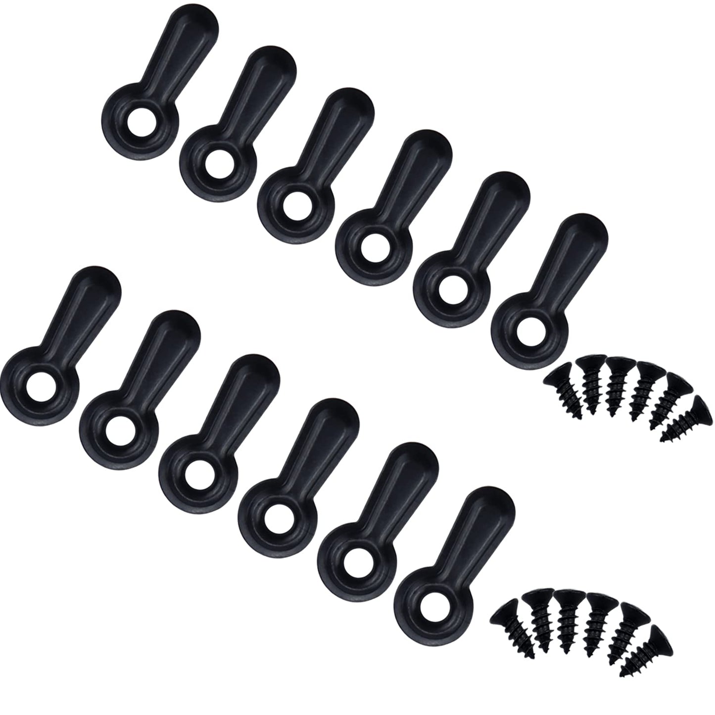 Picture Frame Turn Button Fasteners Set - 100 Pieces Picture Frame Hardware Backing Clips Photo Frame Hardware Clips with 100 Pieces Screws for Craft, Hanging Pictures, Photos