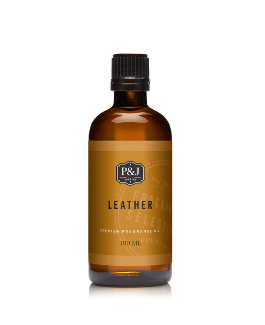 P&J Trading - Leather Scented Oil 100ml - Fragrance Oil for Candle Making, Soap Making, Diffuser Oil