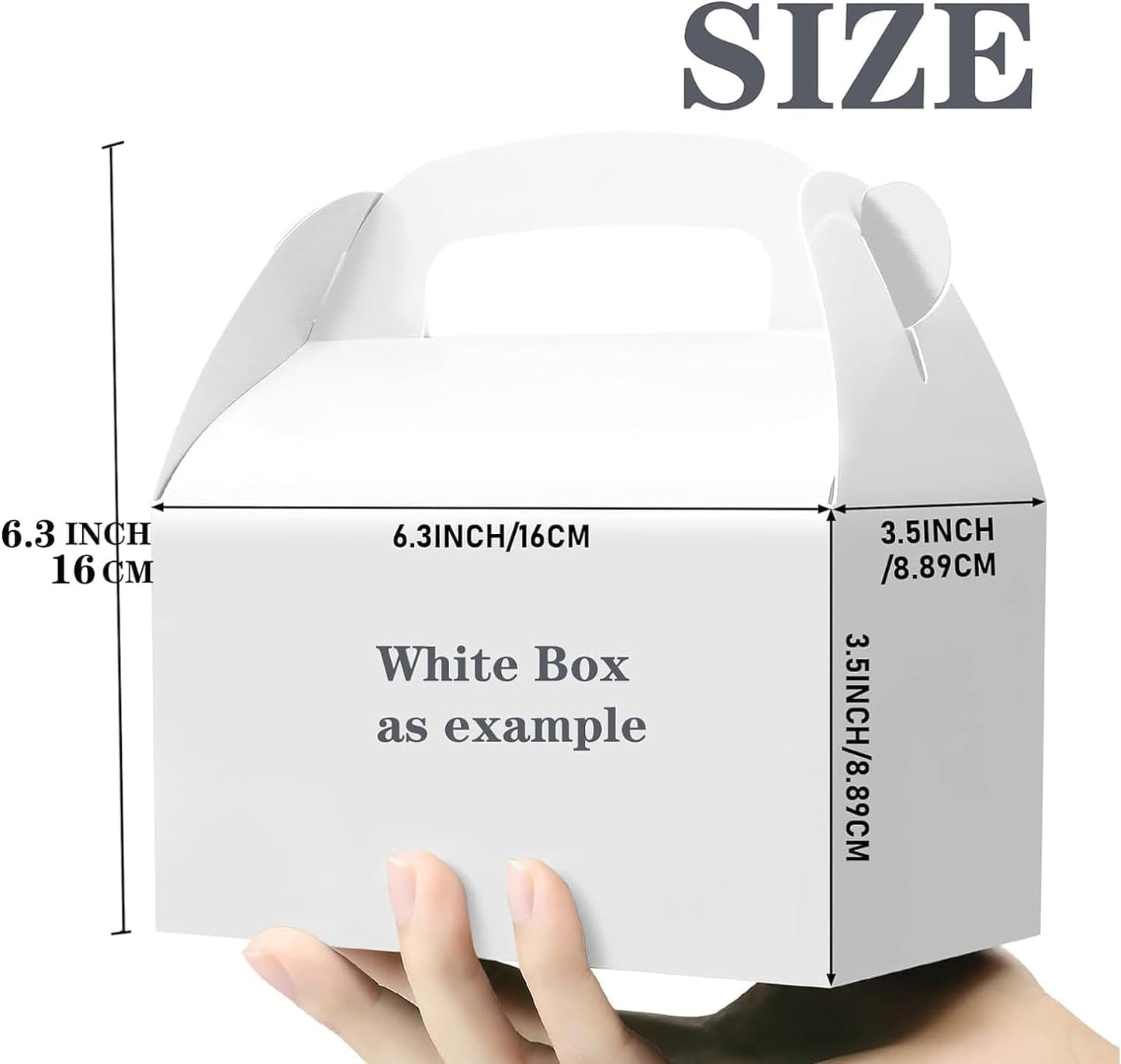 Oletx 30Pcs Dark Red Party Favor Gift Box, Gable Box,Cardboard Treat Box, Goodie Candy Box. Perfect for Birthday Babyshower or Any Fun Red Theme Party