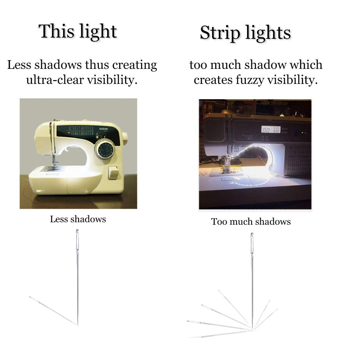 led Sewing Machine Strip Light Box Shape, Energy Saving LED Machine Light for Drill Press, Desk, Craft LED Work Light Sewing Machine Strip Light Strip led Light