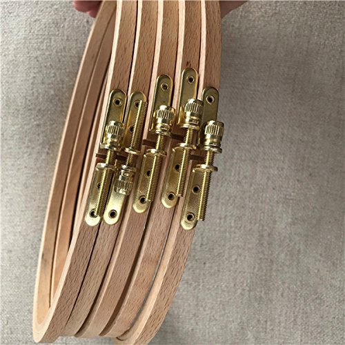 8.5"x 5.2" Oval Wooden Embroidery Hoop 21x 13cm Oval Hand Stitching Hoop - Cross Stitch Hoop - Framing Hoop - Stitchery Hoop - Craft Supply Hoop (2)