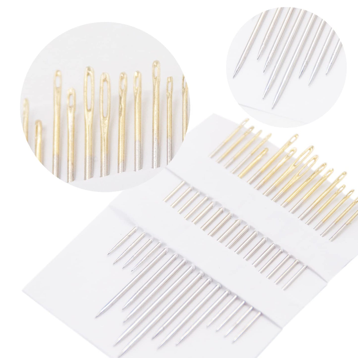 4 Pieces Embroidery Hoop Rectangle Square Embroidery Frame Cross Stitch Hoop Sewing Tool for Art Craft Handy Sewing (Multicolor),with Gold Eye Embroidery Needles