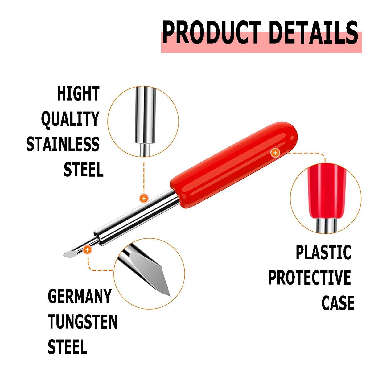 THANMAO 20 Pcs Replacement Blades Compatible with Explore Air 2/Air 3/Explore 4/Maker/Maker 3/Maker 4 Cutting Machines（5 Fine-Point Blades, 10 Standard Blades and 5 Deep Cutting Blades）