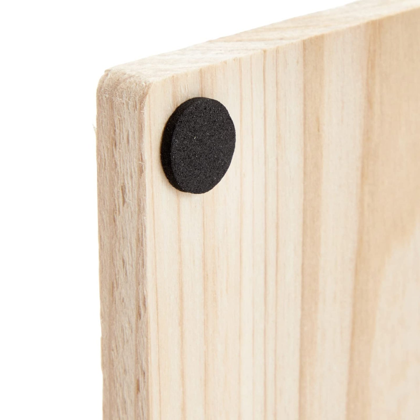 Sustainable Greetings Juvale 12 Pack Unfinished Wooden Coasters, Blank Wood Crafts Squares for DIY with Non-Slip Foam Dots (3.7 in) - Wood Coasters for Crafts