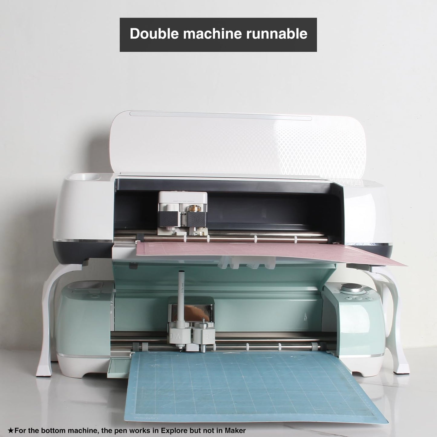 LOPASA 7'' Stand Legs for Cricut Maker 3/ Maker/Explore 3/ Explore Air 2 Machine Storage and Organization, Cutting Machine Accessories and Supplies and Tools Organizer, Table Space Saving