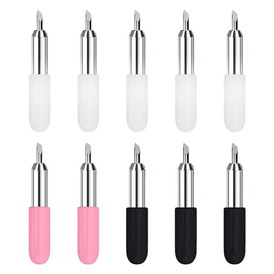 10 Pcs Replacement Blades for Cricut Joy, Includes 5Pcs 45° Standard Fine Point Blades + 3Pcs 60° Deep Cut Blades + 2Pcs 30° Shallow Cut Blades, Vinyl Plotter Blades for Cricut Joy Only