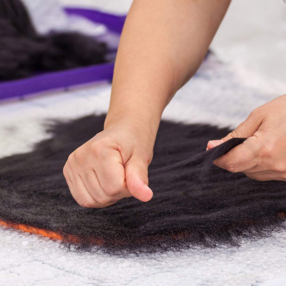 Wool Roving Bulk - 8.82oz/250g Super Wool Chunky Yarn, Wool Roving Top for Needle Felting, Soft Felting Wool Supplies for Hand Spinning, Felting, Blending, Weaving and DIY Craft