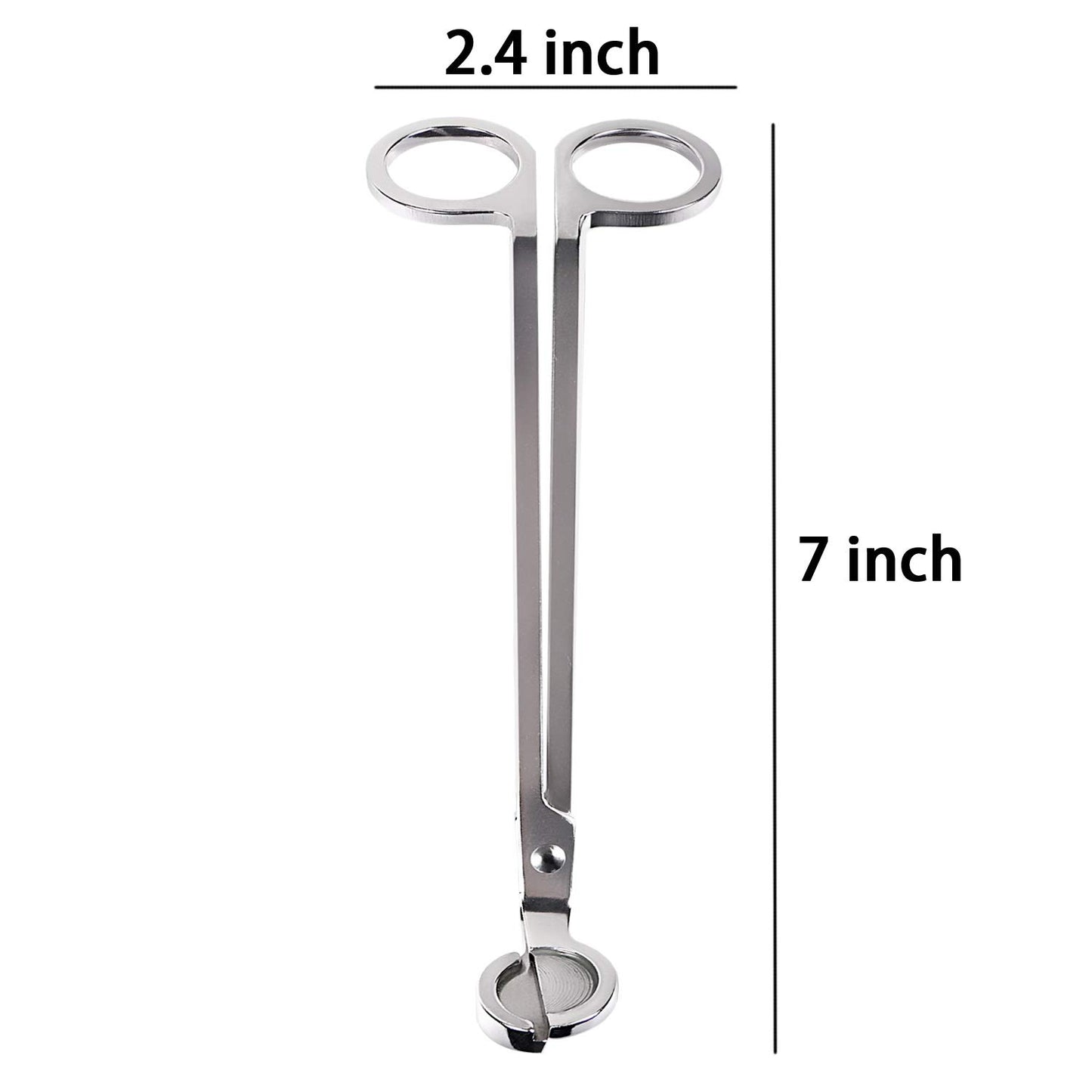 Yoodelife Candle Wick Trimmer, Polished Stainless Steel Wick Clipper Cutter - Reaches Deep Into Candles to Cut Spent Wicks, Allow Cleaner Burn and Prevent Soot Buildup