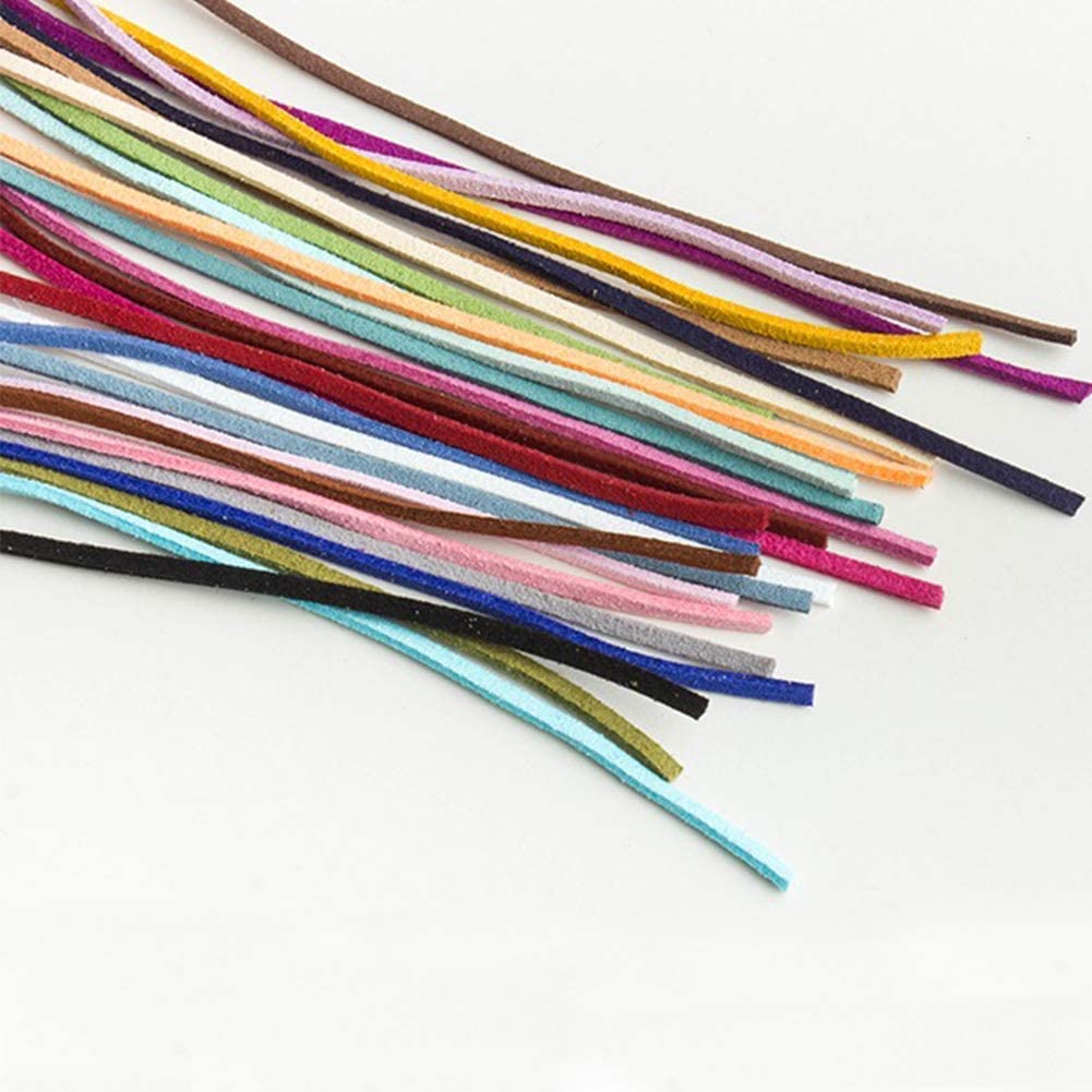 ToBeIT 89 Yard Micro-Fiber Flat Leather Beading Thread Faux Suede Cord String for Bracelet Necklace DIY Beading Jewelry Making Arts Crafts
