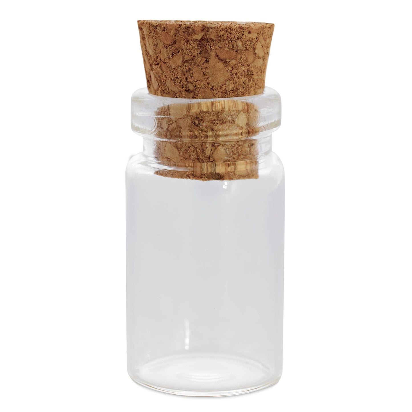Clear Glass Jars Bottles 50 Pack Mini, Tiny, Cork Stoppers, Arts & Crafts, Projects, Decoration, Party Favors, 18mm x 10mm Diameter