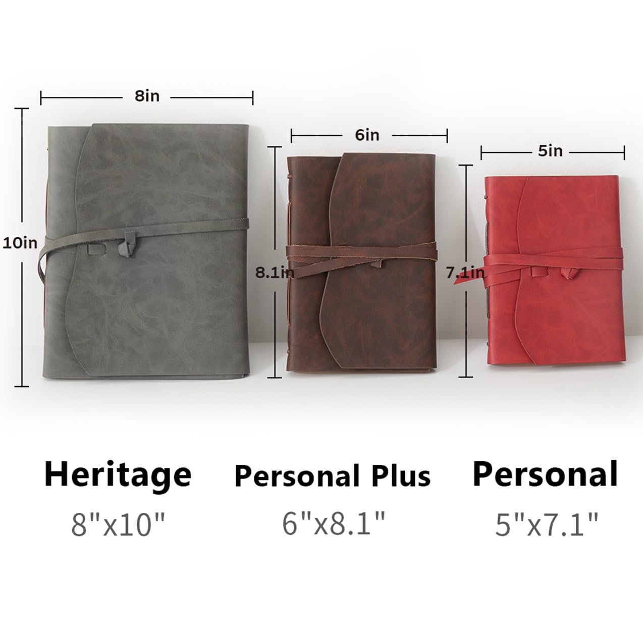 RILIHO Leather Journal Notebook - Genuine Leather Journals for Writing 5x7.1 Inch, Vintage Journal For Men and Women, Artist,Travel Journal,Grey