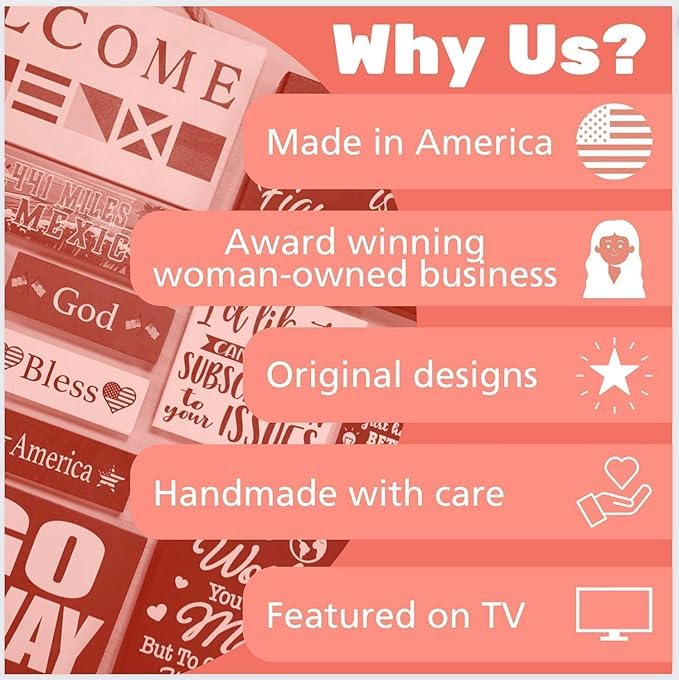 Fall in Love Wooden Blocks - Fall Decor, Wedding and Bridal Showers, Thanksgiving and Harvest Displays, Fall Tiered Tray Decoration - Made in USA