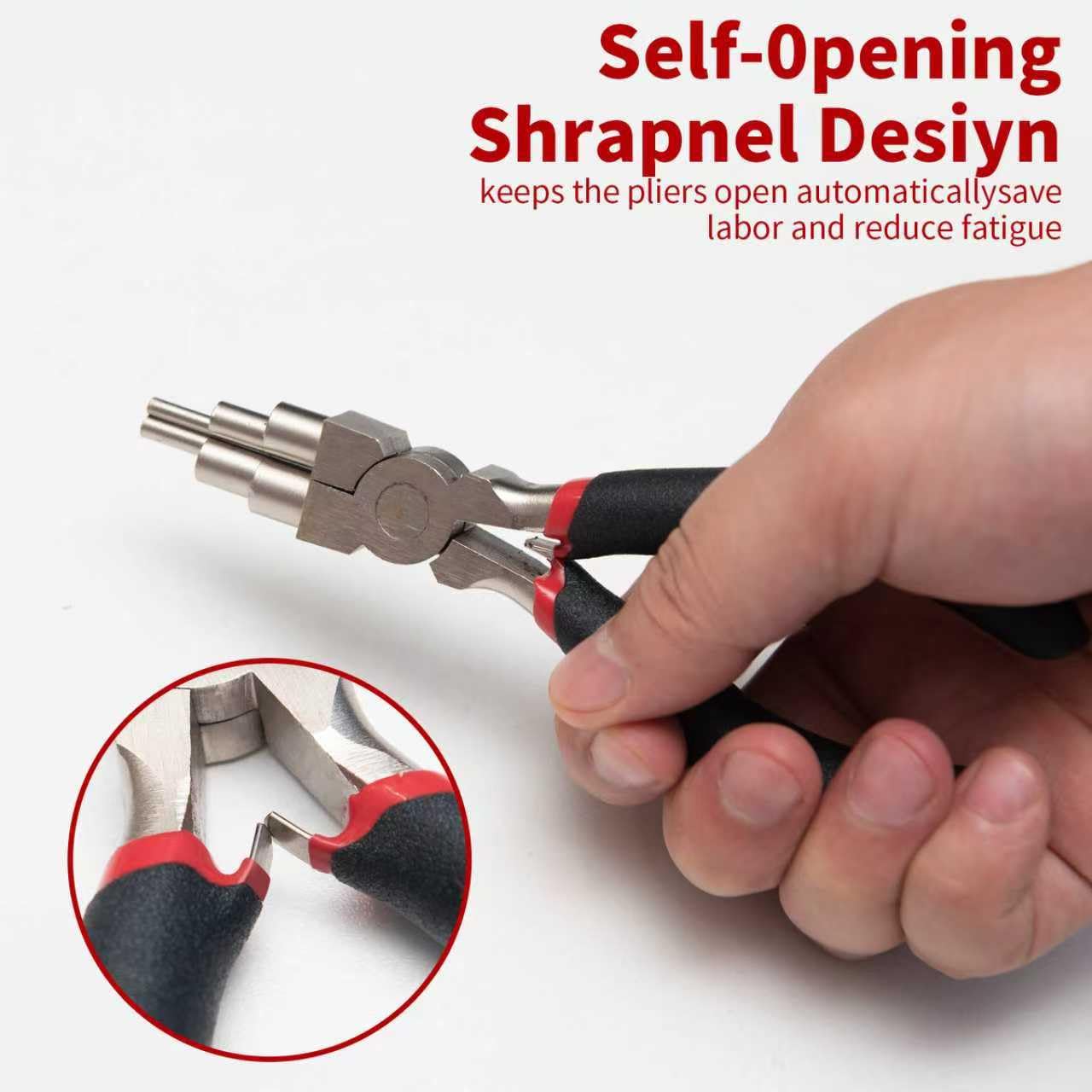 Jewelry Pliers Set - 6 in 1 Bail Making Plier, Making Nylon Plier for Jewelry DIY Craft，Repair & Wire Wrapping，jewelry making tools