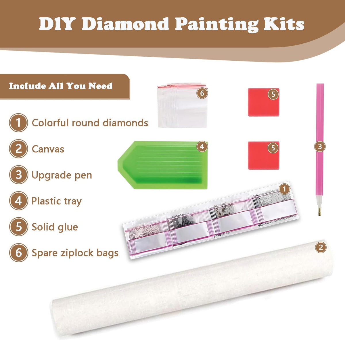 Xoaoes Moon Woman Diamond Art Kits for Adults, 5D Diamond Painting Kits