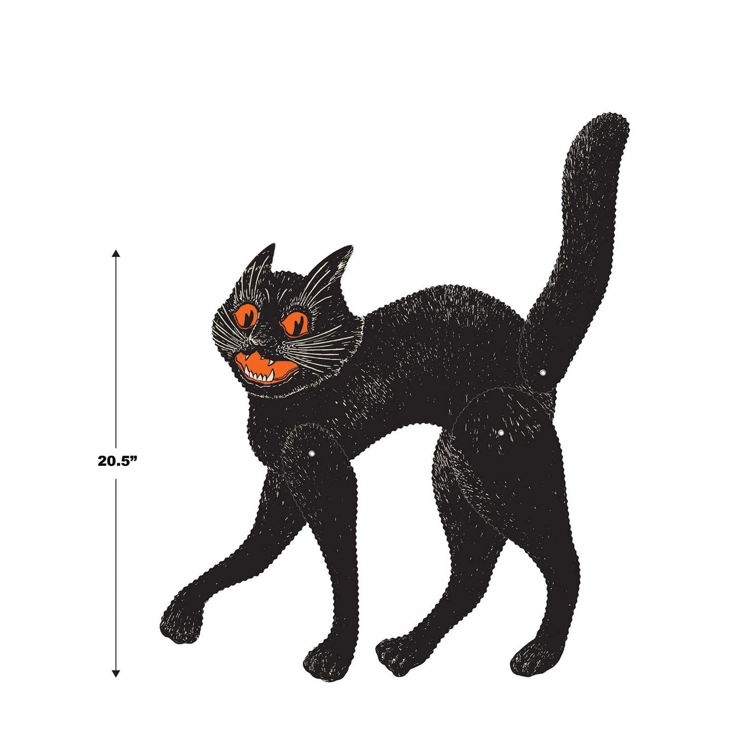 Beistle Jointed Scratch Cat - Black