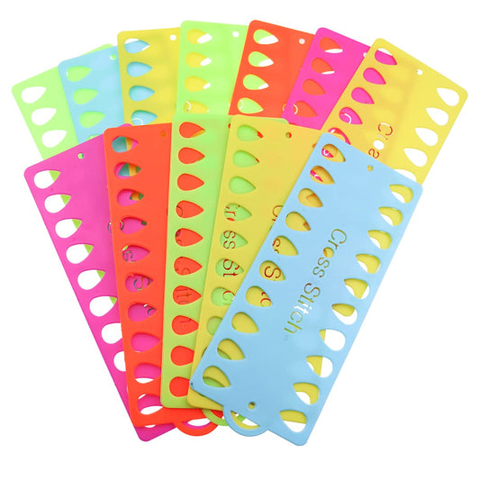 12 Pack Embroidery Floss Organizer,Cross Stitch Supplies Needlework Thread Holder Storage Tool 20 Positions Sewing Tools for Thread Craft DIY Sewing Storage (Mixcolor)