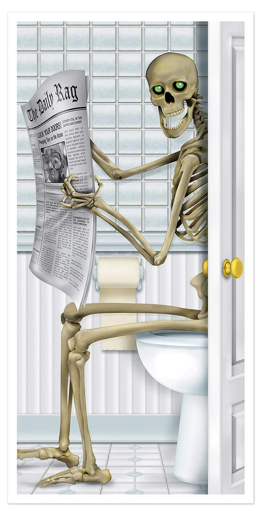 Beistle Skeleton Restroom Door Cover Party Accessory