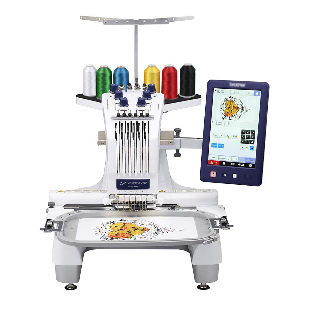 New brothread - Single Huge Spool 5000M Each Polyester Embroidery Machine Thread 40WT for Commercial and Domestic Machines - White