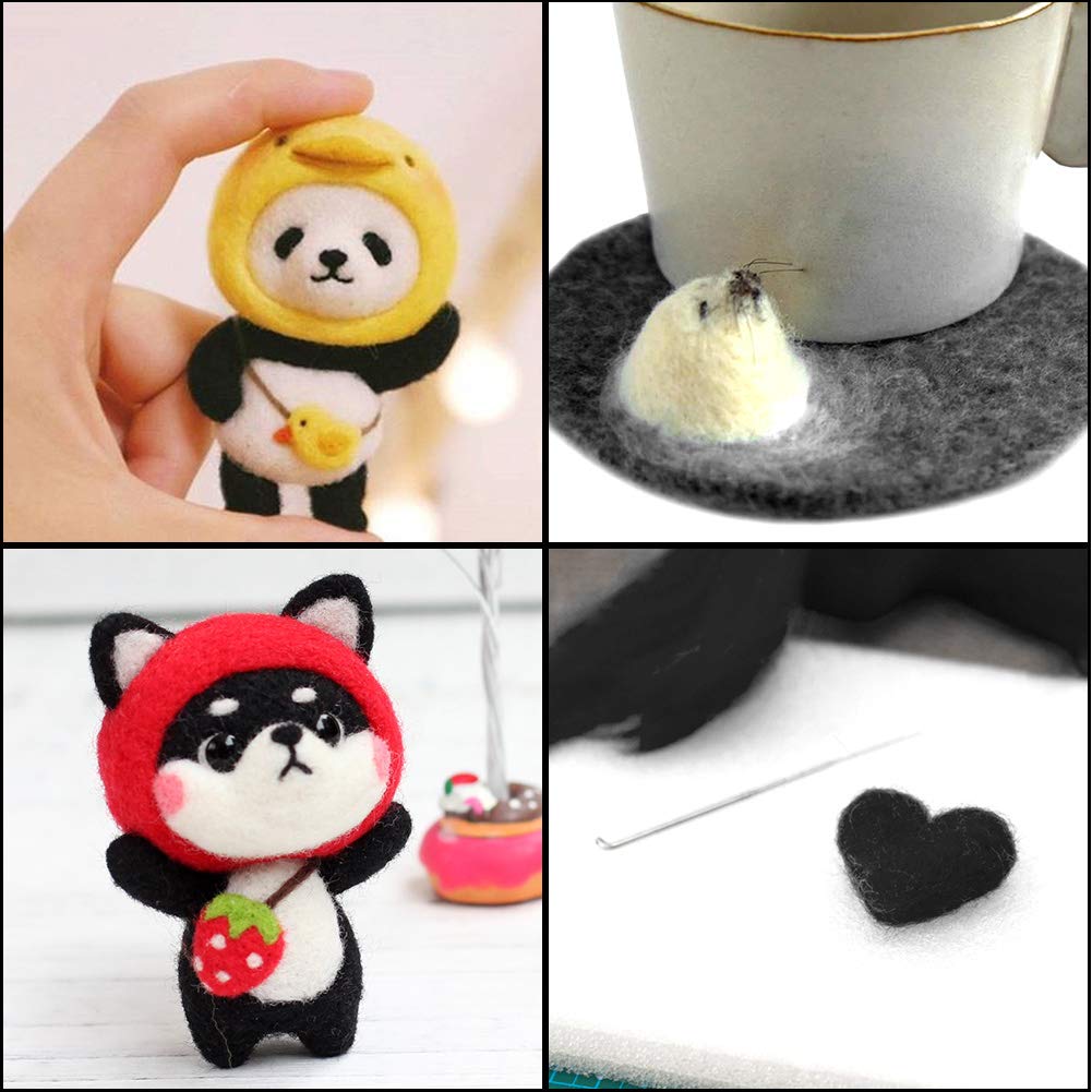 Wool Roving Bulk - 8.82oz/250g Super Wool Chunky Yarn, Wool Roving Top for Needle Felting, Soft Felting Wool Supplies for Hand Spinning, Felting, Blending, Weaving and DIY Craft