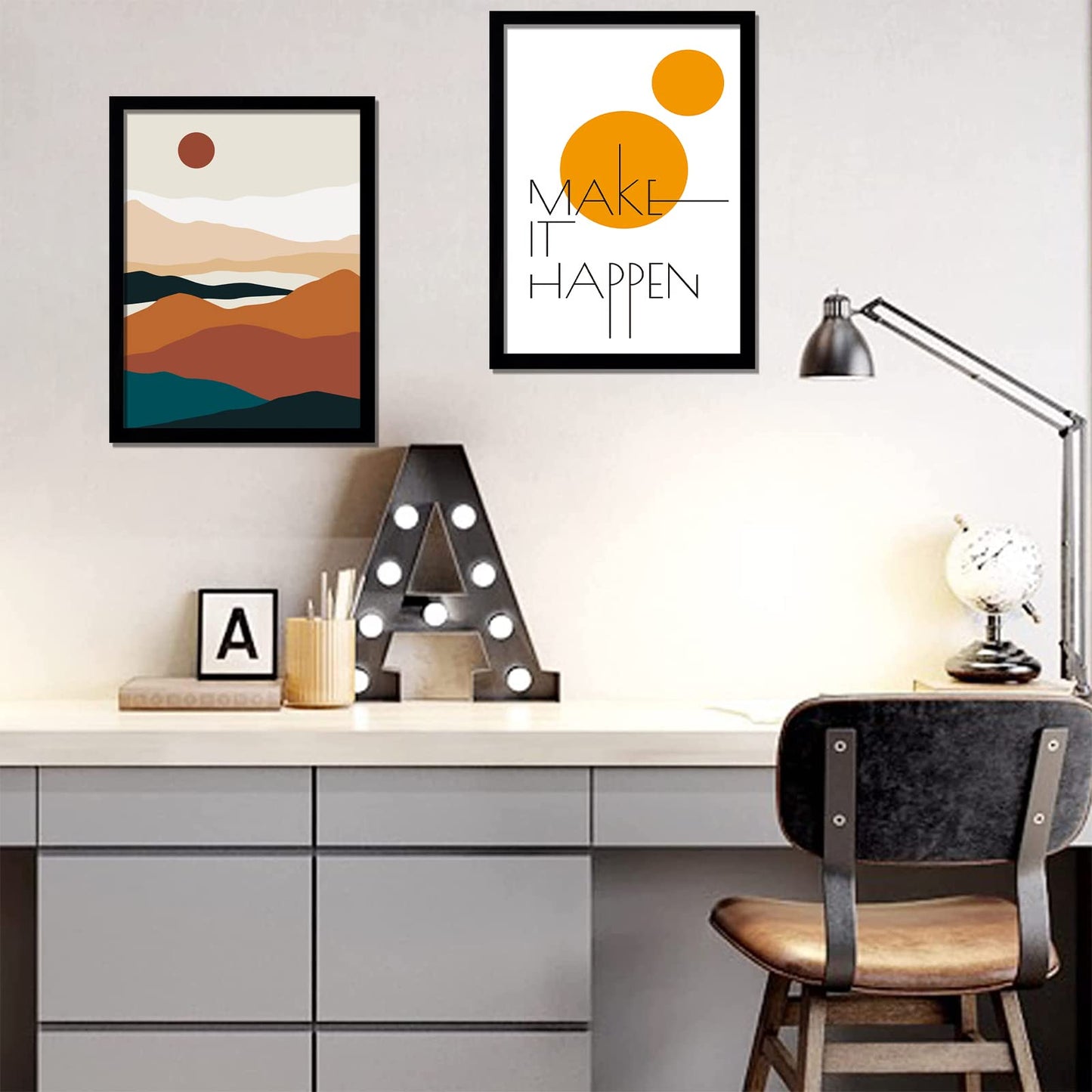 Black 8.5x11 Picture Frame Set of 3, High Transparent Frame for 8.5 By 11 Photo Collage Canvas Poster Size Wall Mount and Tabletop Horizontally Vertically (Black, 8.5 x 11 inches)