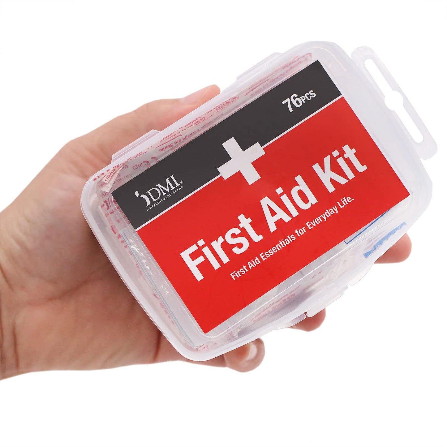 76-Piece First-Aid Kit, Portable All-Purpose Use for Minor Cuts and Scrapes, Durable Water-Resistant Case, Convenient and Portable for Travel, FSA & HSA Eligible