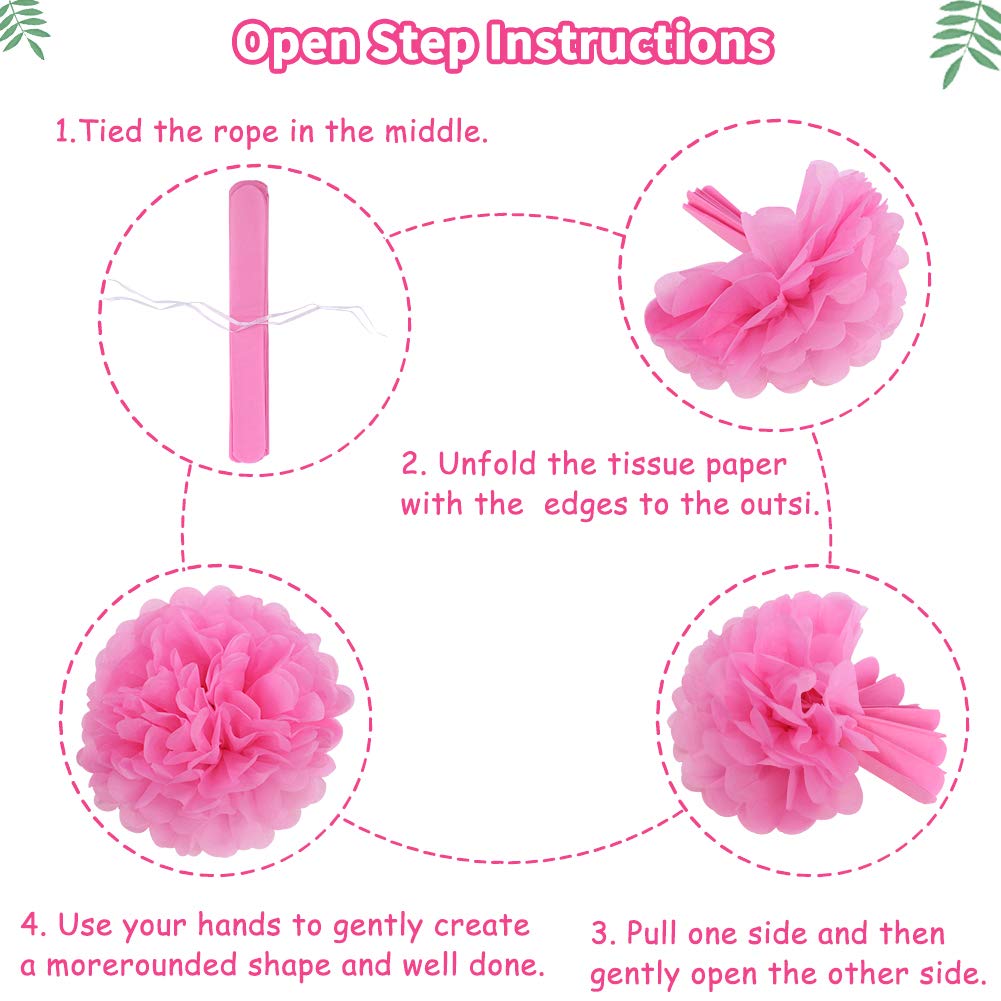 YUNXUAN Flamingo Party Supplies, Hawaiian Party Decorations Flamingo and Pineapple Honeycomb Ball Paper Lanterns Paper Fans Pom poms Flowers for Birthday Luau Tropical Bachelorette Party