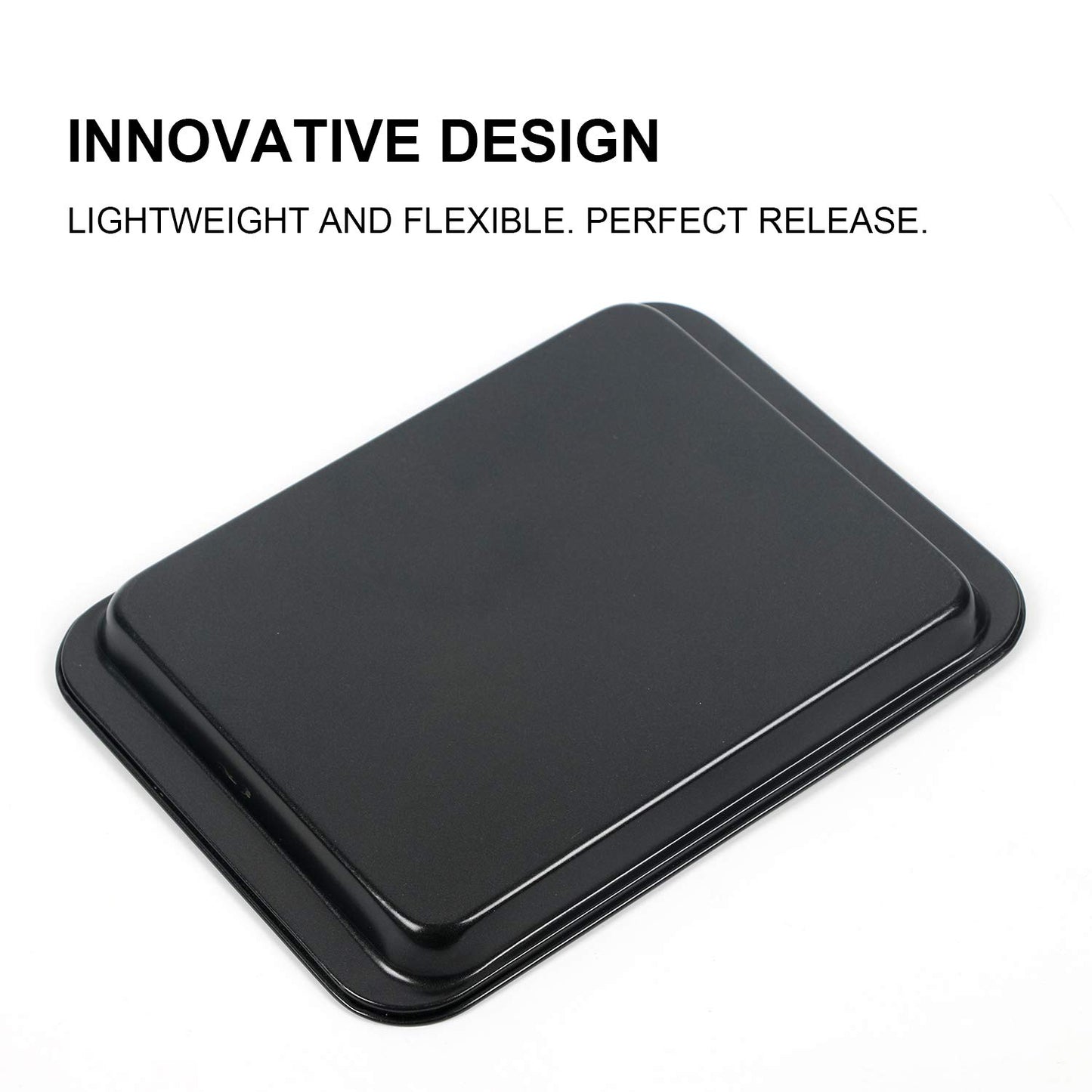 Small Baking Sheets for Oven, Shinsin Nonstick Cookie Pans Set of 3, 8 inch Carbon Steel Cookie Sheet Pans Professional Mini Baking Replacement Trays for Toaster Oven, Easy Clean, Dishwasher Safe