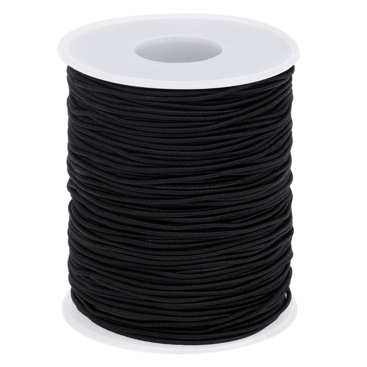 Elastic String for Bracelets, Selizo Elastic Cord for Jewelry, Stretchy String for Necklace Making, Beading and Sewing (1.2 MM, 109 Yards, Black)
